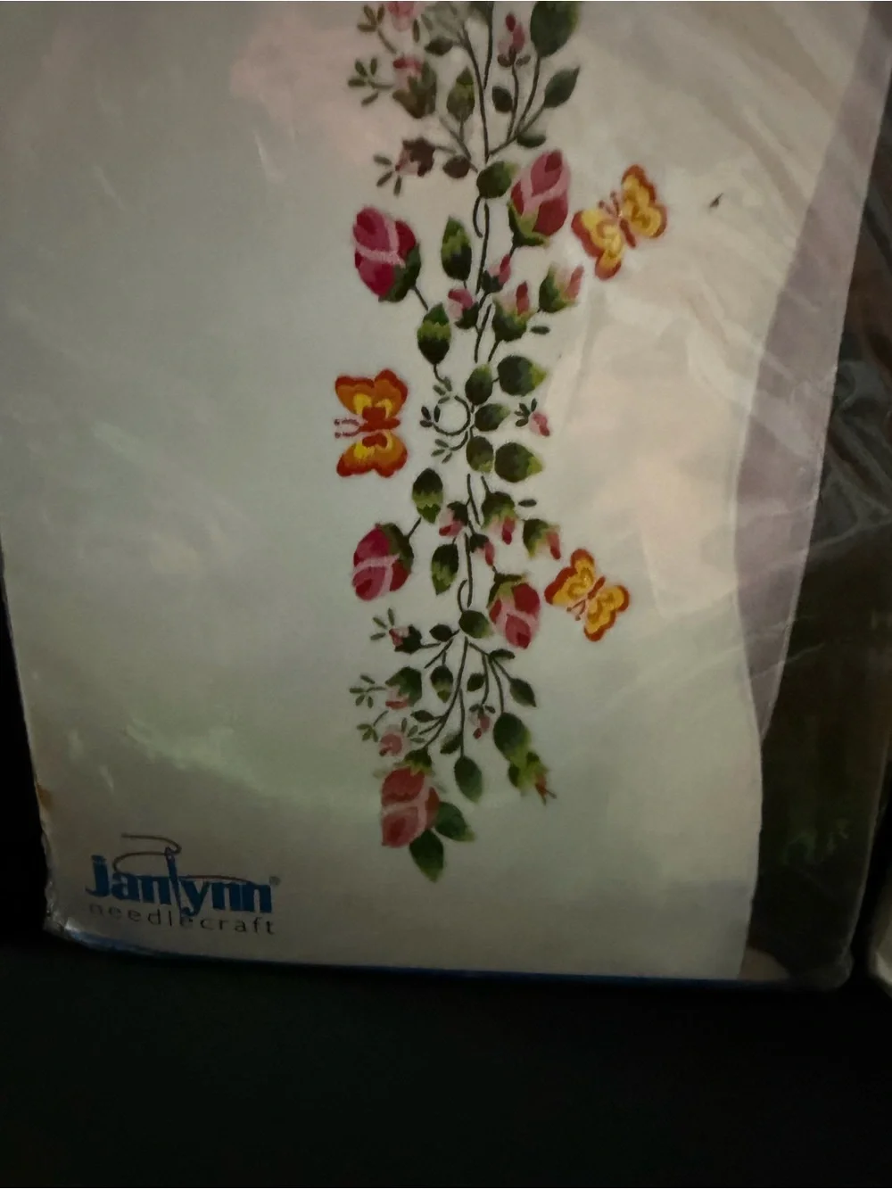 Floral Printed needle craft Pillowcases 2 sets